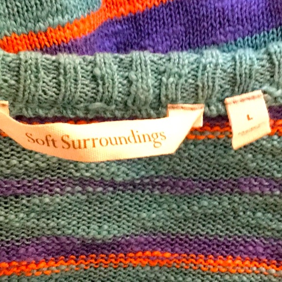 Soft Surroundings Sweater Tunic L Cotton - Picture 6 of 8